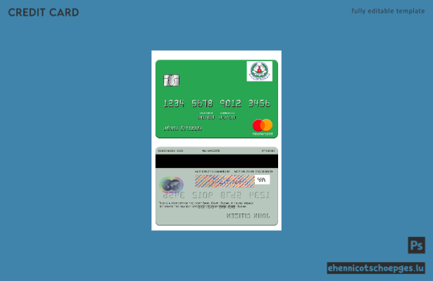 Beispielvorschau der Mastercard der Ivory Bank aus Südsudan